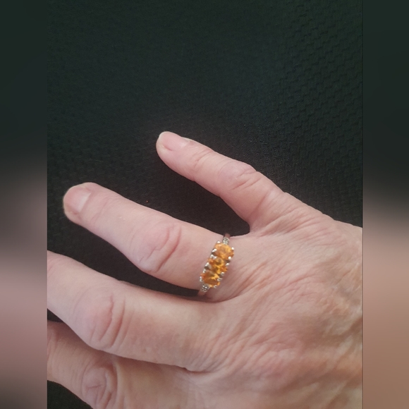 Sterling silver Spessartote Garnet Ring - Picture 4 of 4